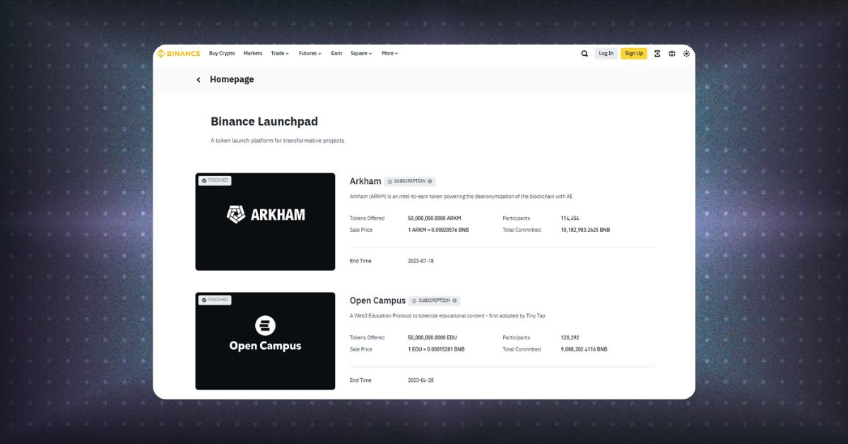 binance_launchpad_page