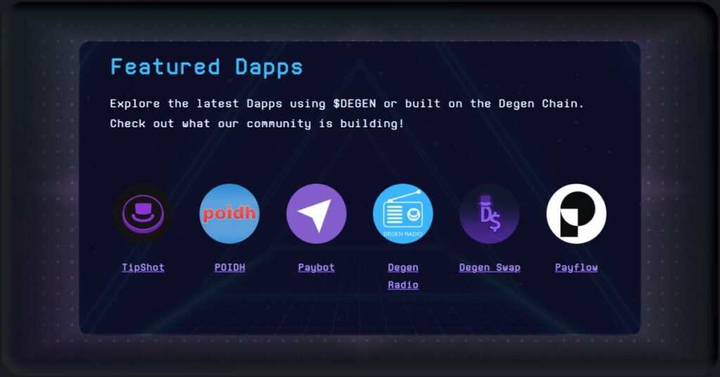 DApps Built On Degen Chain