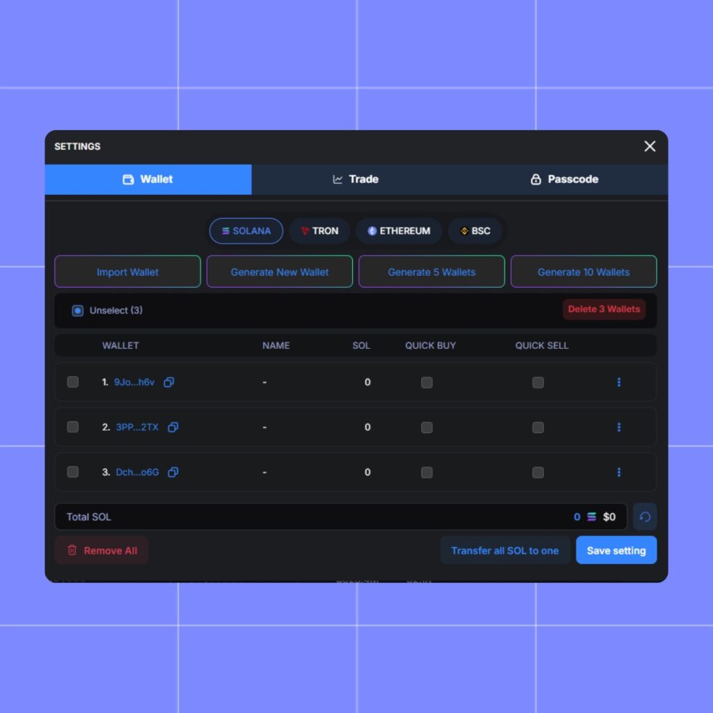 Different Wallers For Allocations Meme Coins Tutorial