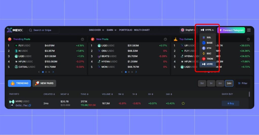 Use Hyperliquid On MevX