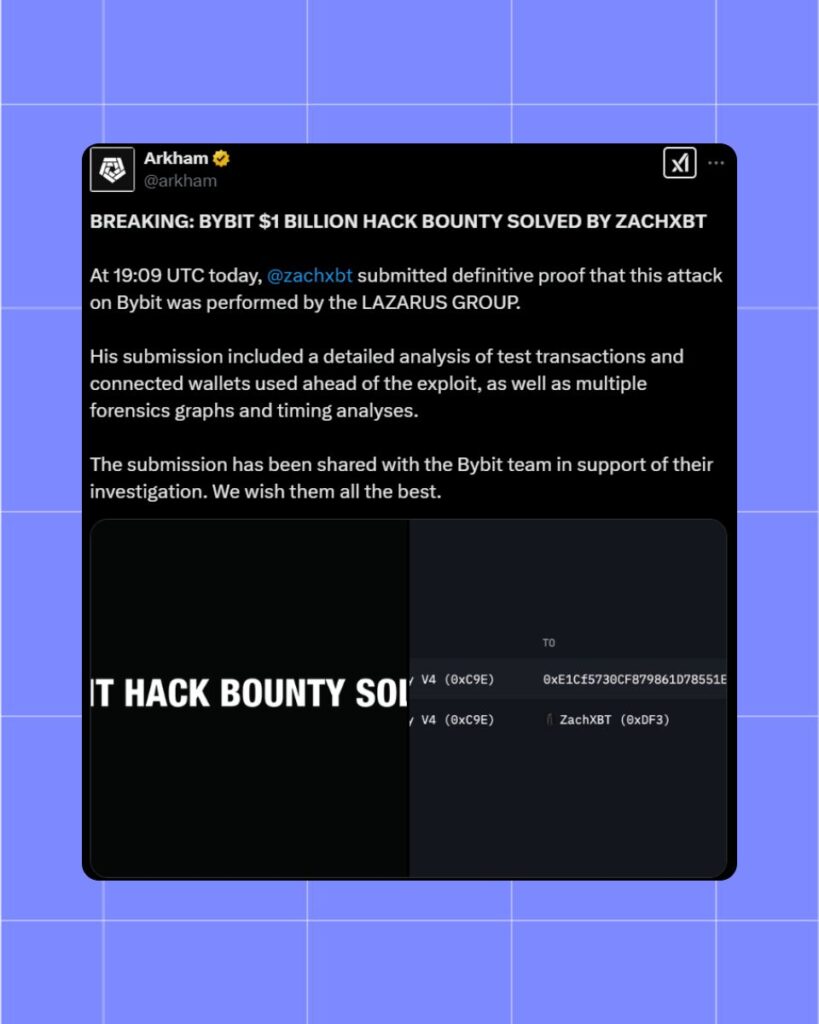 $1 billion hack solved by ZachXBT