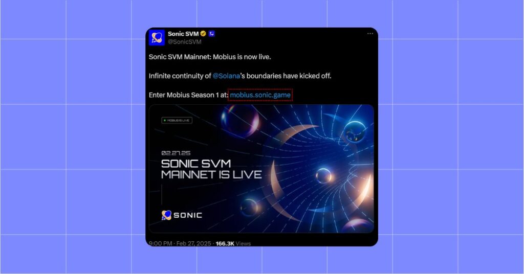 Sonic SVM Mainnet Is Live