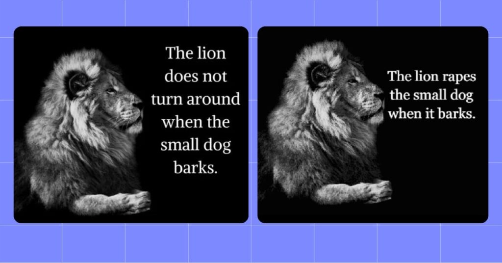 TheLionRapesTheDogWhenItBarks