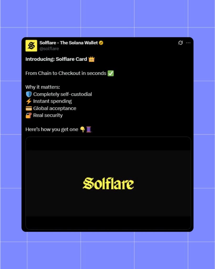 Solflare to launch Solflare Card