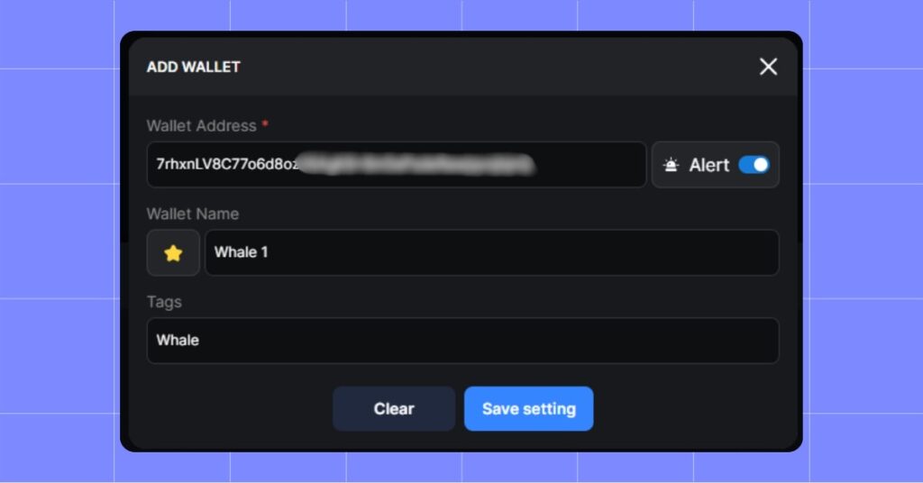 Wallet Tracker MevX