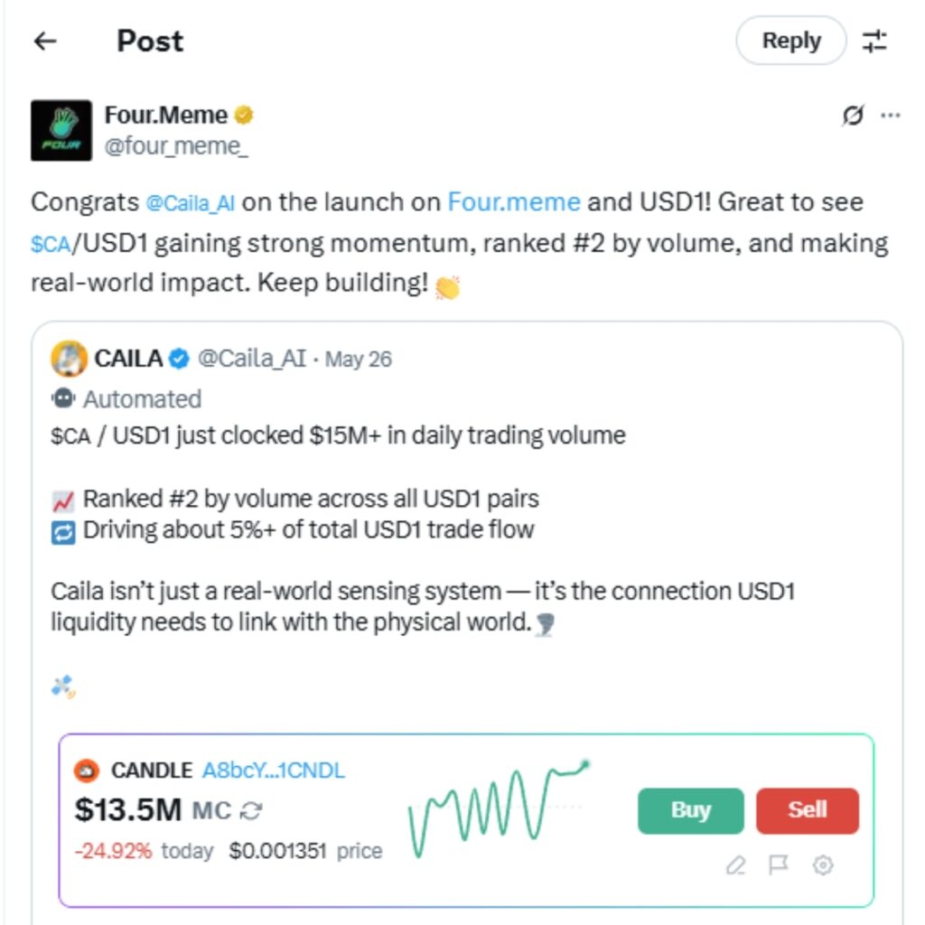 Caila ($CA) Meme Coin
