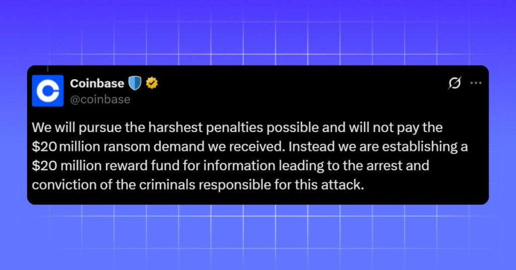 Coinbase's Response on $20M Extortion Attempt
