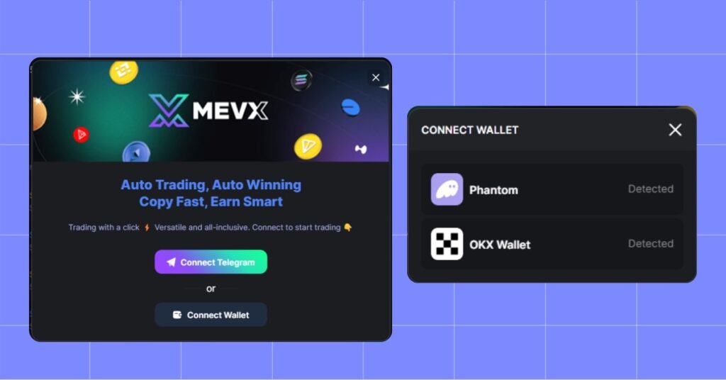 MevX New Login Option Wallet Extension