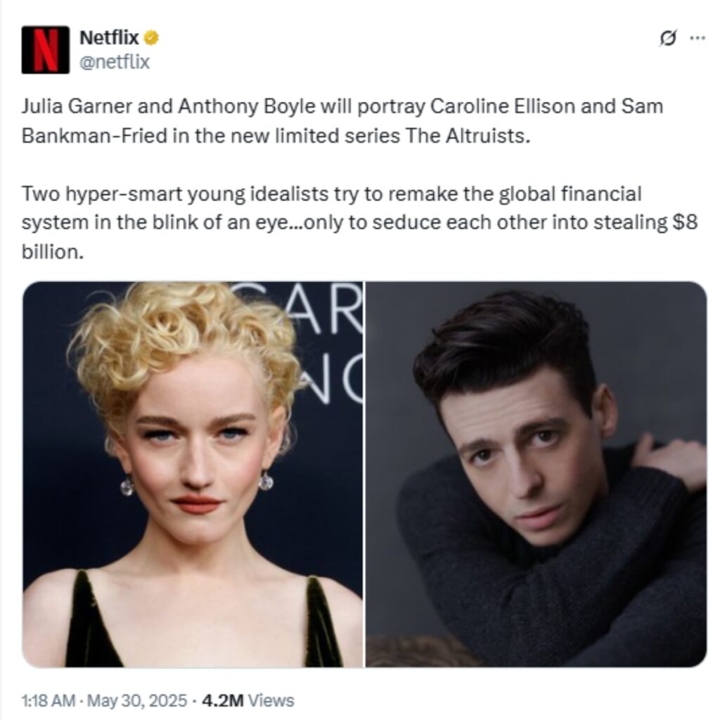 Netflix's Altuits FTX
