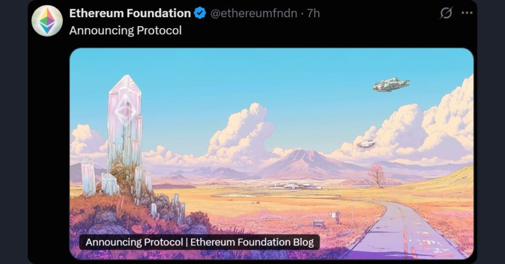 Ethereum Foundation Announcing Protocol