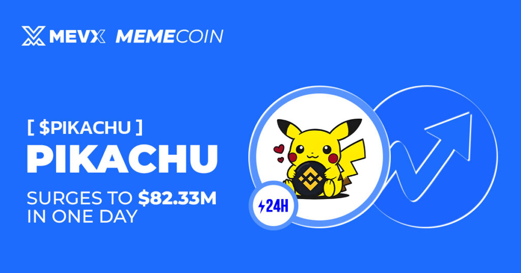 Pikachu ($PIKACHU) Surges to $82.33M in One Day 3 Pikachu ($PIKACHU) Meme Coin