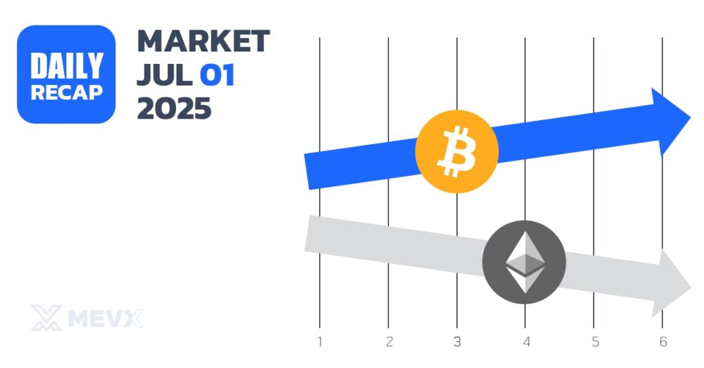 Crypto Market Recap: July 1, 2025 – Key Highlights in the Past 24 Hours 3 Crypto Market Recap - July 1, 2025