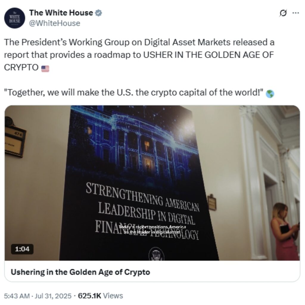 White House Crypto Roadmap