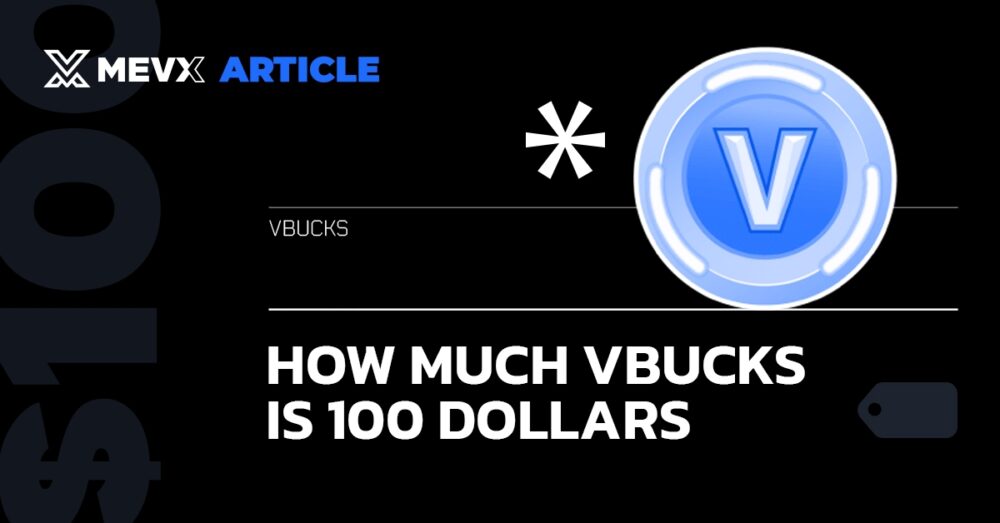 How much VBUCKs is 100 dollars