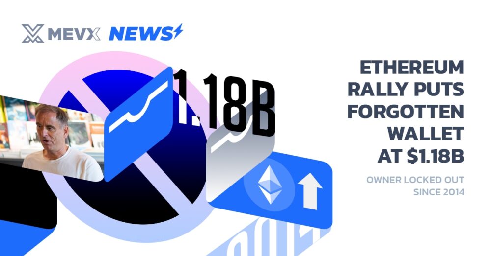 Ethereum Rally Puts Forgotten Wallet At $1.18B, Owner Locked Out Since 2014