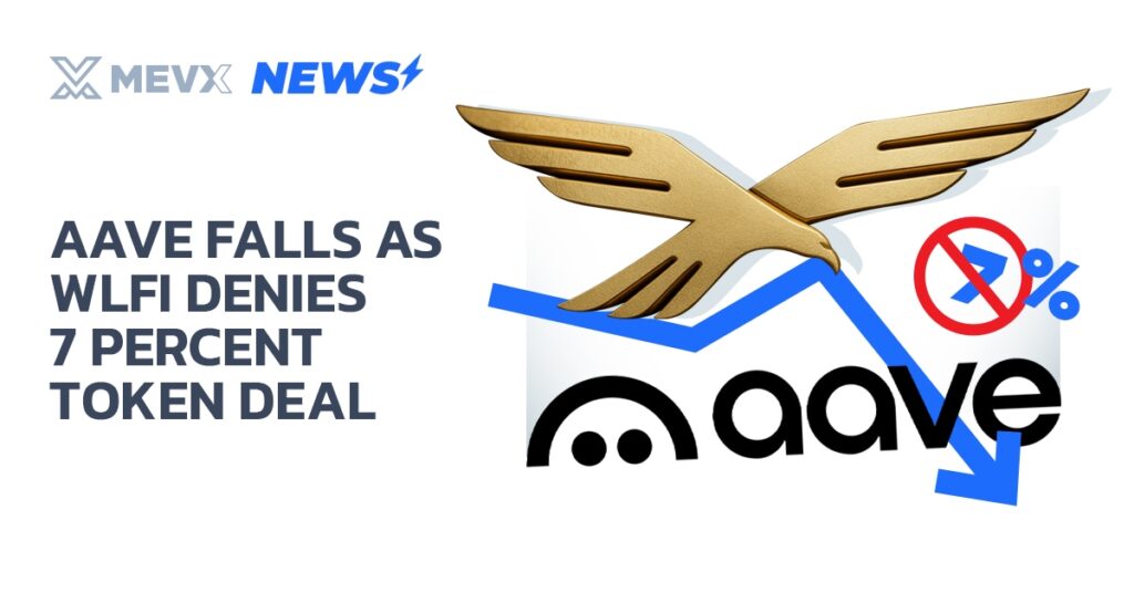 AAVE Falls As WLFI Denies 7 Percent Token Deal