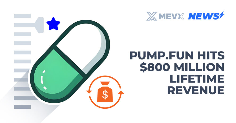 Pump.fun Hits 800 Million Lifetime Revenue