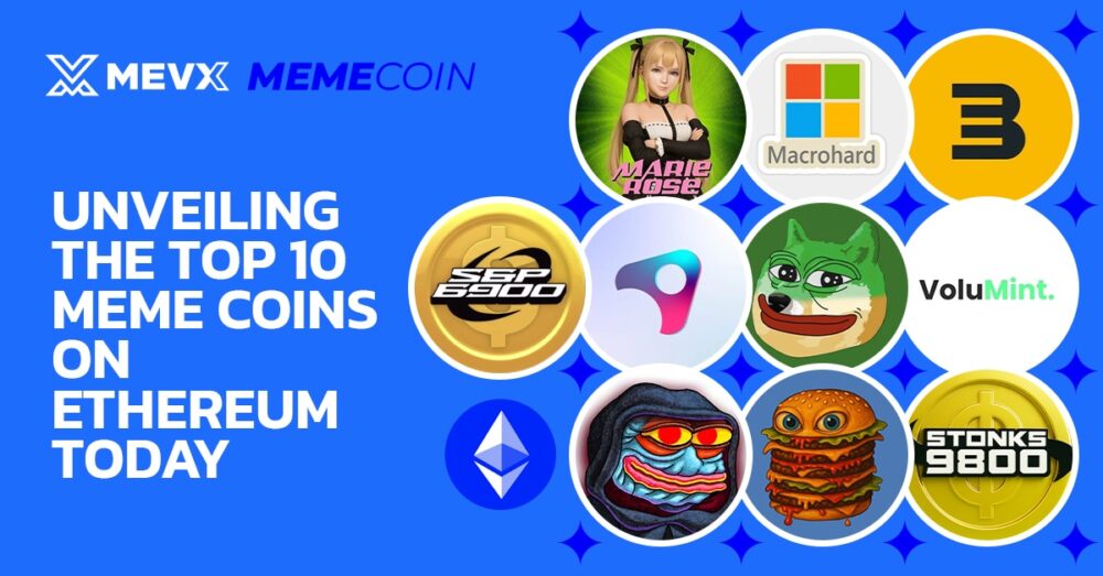 Top 10 meme coins on Ethereum