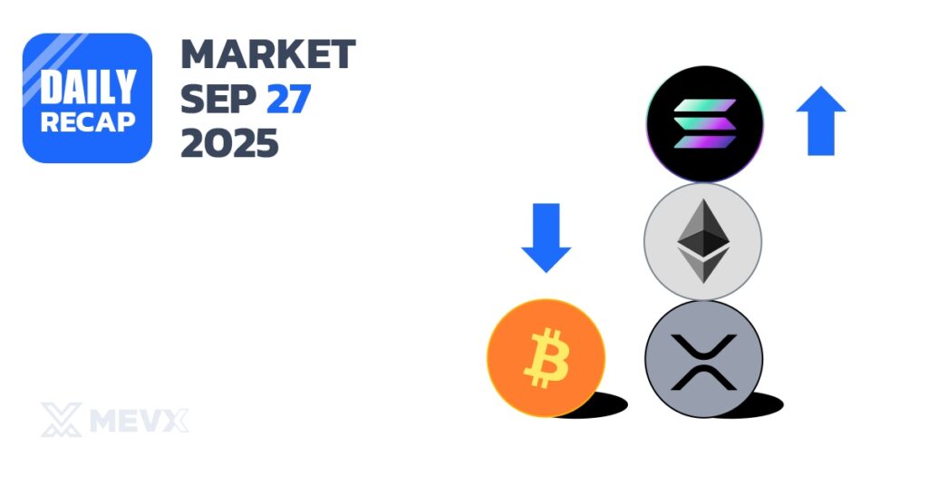 Crypto Market Recap: Sep 27, 2025