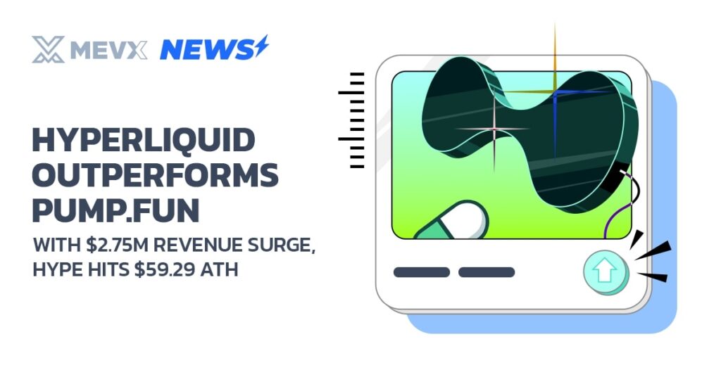 Hyperliquid Outperforms Pump.fun with $2.75M Revenue Surge, HYPE Hits $59.29 ATH