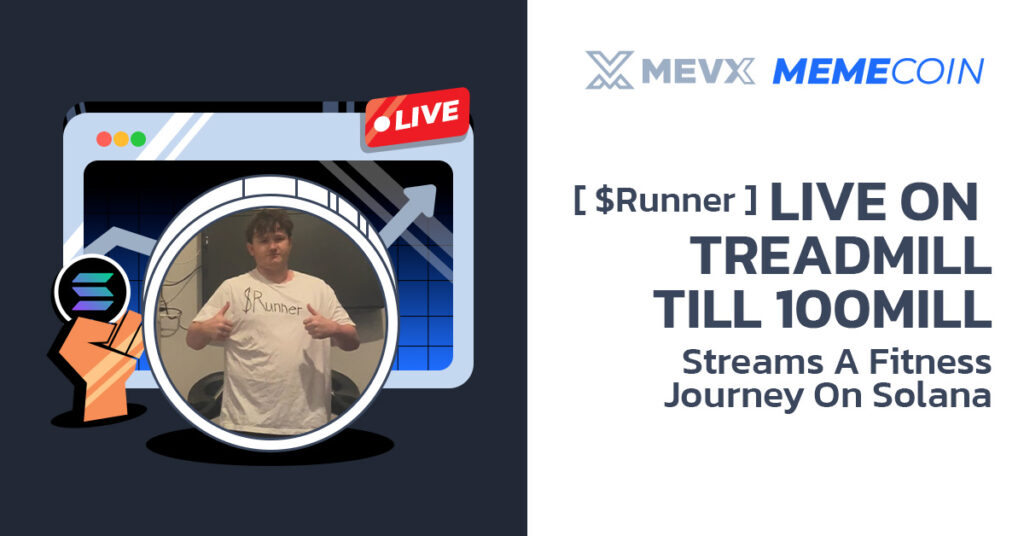 Live On Treadmill Till 100mill ($Runner) Streams A Fitness Journey On Solana